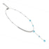 Cerulean | Silver | Firefly Glass Cascade Double Pendant